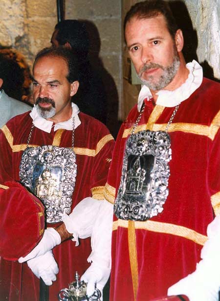 Camacho y José Mari, de maceros.