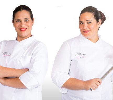 2.967. Raquel y Virginia Naranjo. Las gemelas de Master Chef, en la Hacienda La Torre.