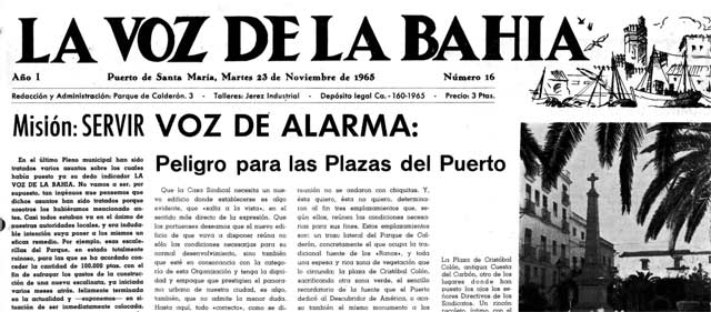 Peligro para las plazas de El Puerto. Hace 57 años saltaba la voz de alarma #5.181.