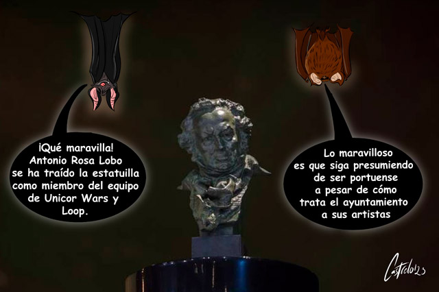 La viñeta de Alberto Castrelo. Premios Goya con acento portuense #5.439