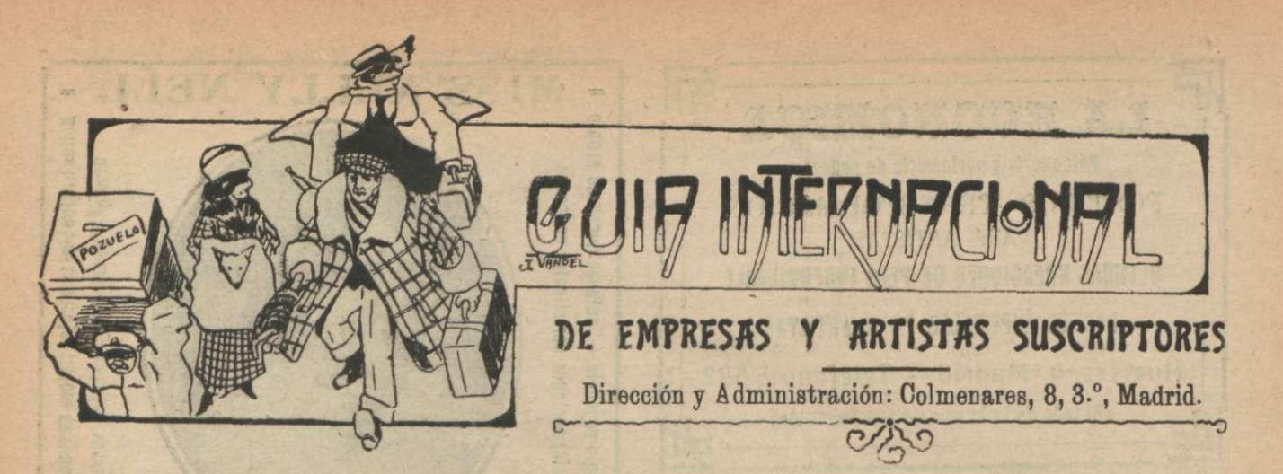 Guía Internacional de Empresas y Artistas 1916